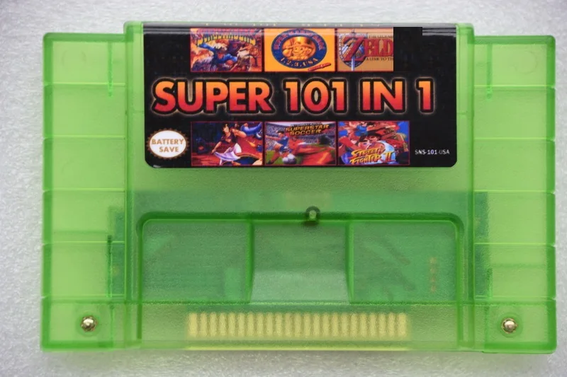 16 бит, 46 Pin, игровая карта, Сохранение версии 101 в 1, игровой картридж, S-N-E-S для версии США(NTSC), игровой плеер, 24 игры, можно сохранить