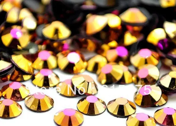 

3mm Jelly Gold Hematite AB Color SS10 crystal Resin rhinestones flatback,Nail Art Rhinestones,100,000pcs/bag