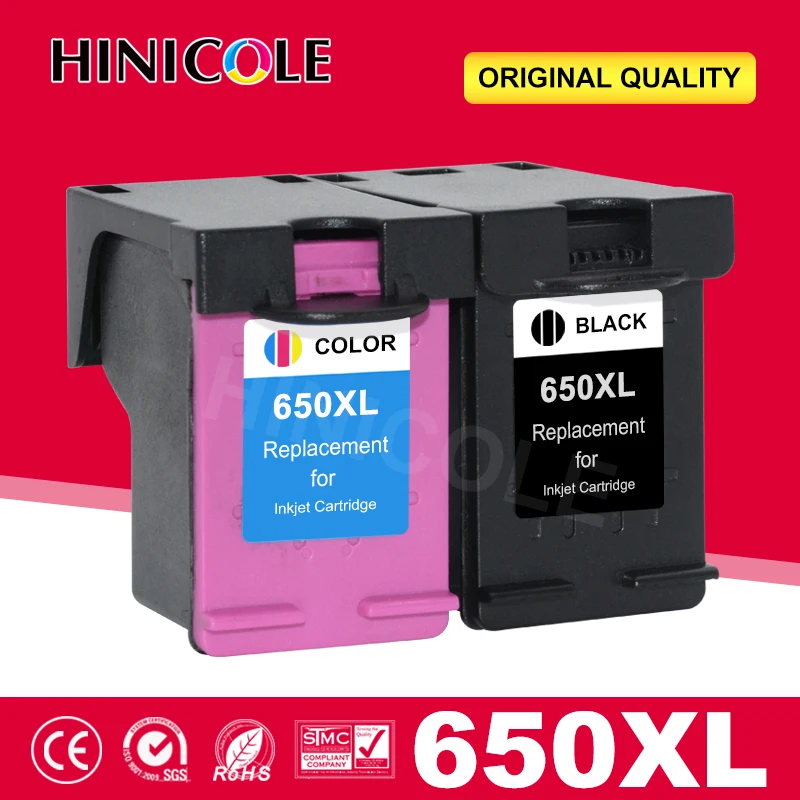 Картридж для чернил HINICOLE 650XL сменный картридж HP 650 XL Deskjet 1015 1515 2515 2545 2645 3515 3545