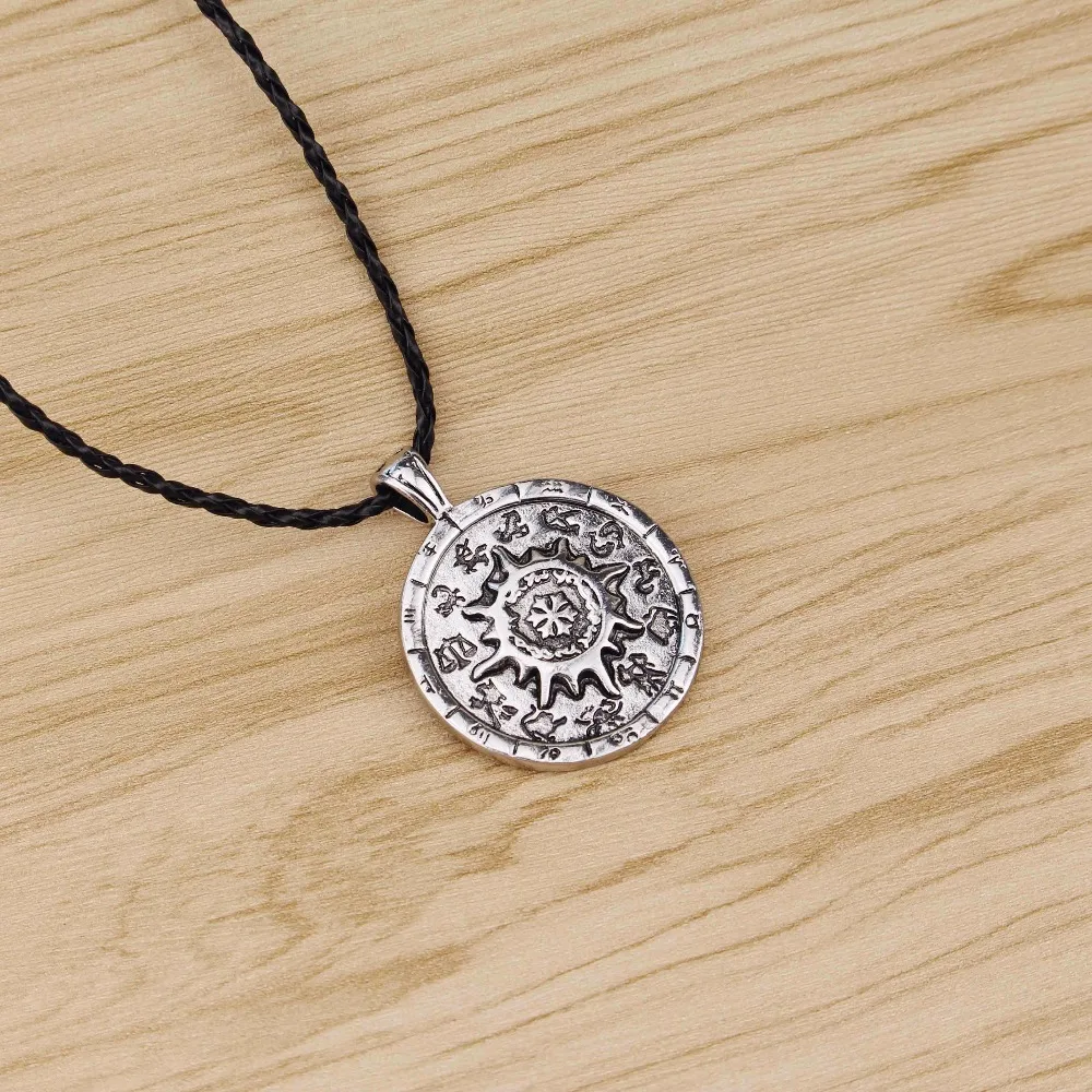 Модные популярные 12 зодиака Цепочки и ожерелья подвеска подарки для Для мужчин