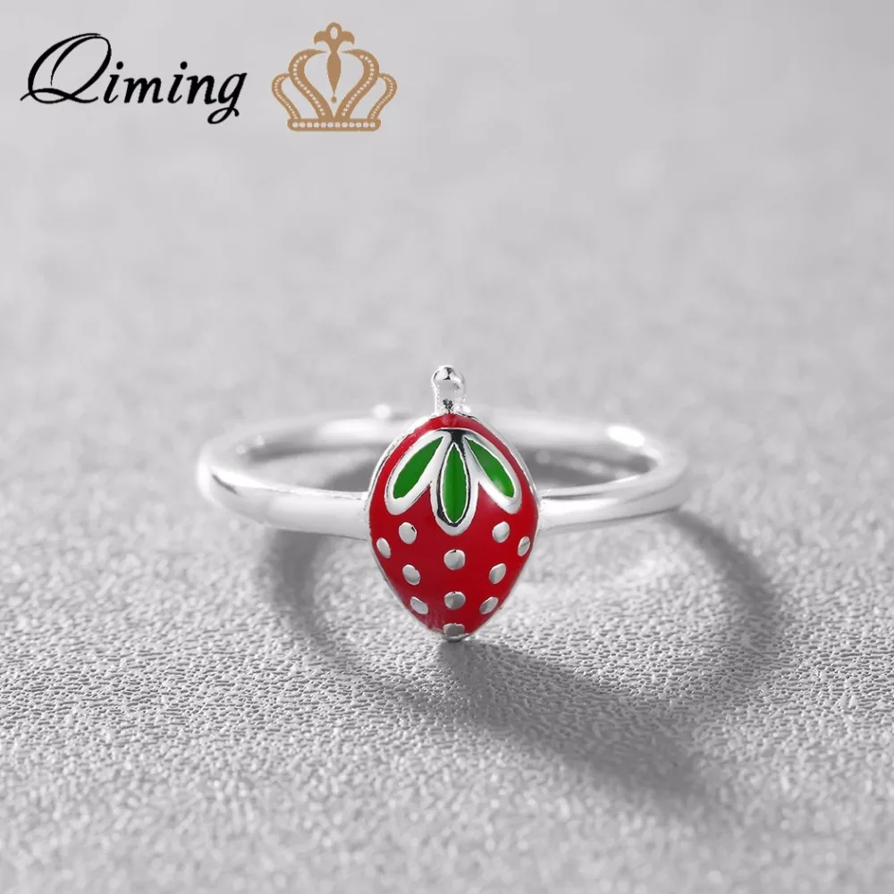QIMING 2018 модные ювелирные изделия очаровательные милые свадебные кольца с