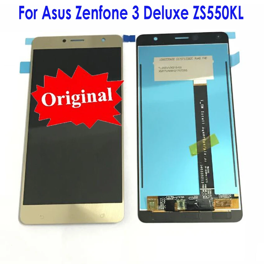 ЖК дисплей с сенсорным экраном для Asus Zenfone 3 Deluxe ZS550KL Z01FD|Экраны мобильных