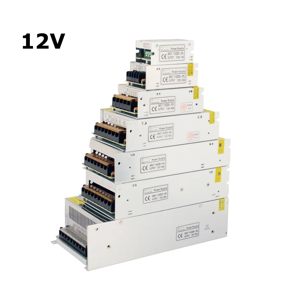 24 V источник питания 12 Вольт 24 V 5A 10A 20A 24 вольт трансформатор 220V 12 V блок питания 50A 60A Светодиодный драйвер для светодиодной ленты