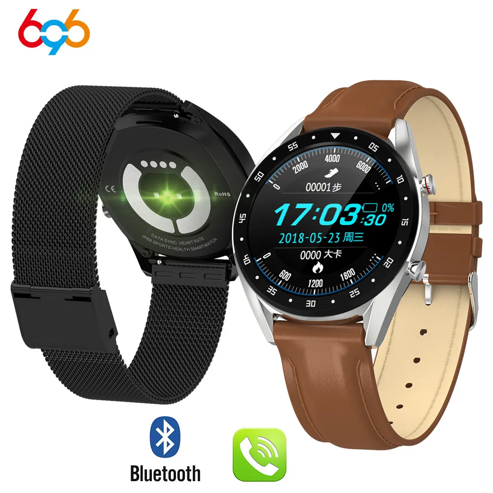 696 L7 ЭКГ PPG Смарт часы с электрокардиографом дисплей Холтер heartrate Монитор