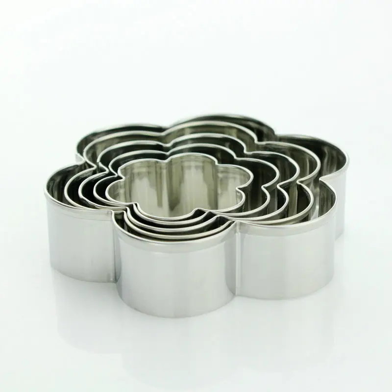 5 шт нержавеющая сталь цветок печенья резак украшения торта инструменты 3D