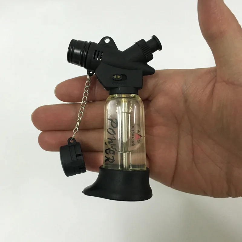 Компактная струйная Бутановая Зажигалка, фонарь, газовая сигарета 1300 C, огнеупорная ветрозащитная турбо-Трубная зажигалка, без газа