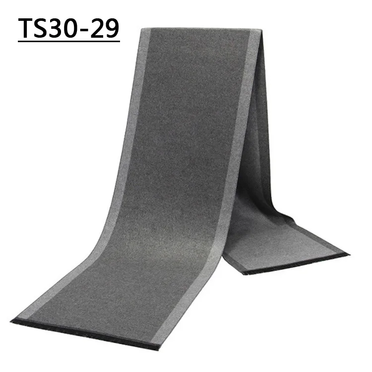 TS30 - 29 YISHLINE, модные, 180X30 см, Толстые мужские шарфы, зимние, мягкие, мужские, кашемировые, вискозные, с кисточками, шарф, модальный, подарок для отца и мужчины - Цвет: TS30 - 29