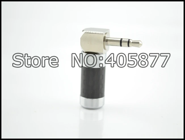 Новый корпус из углеродного волокна родиевое покрытие 3 5 мм L стерео штекер аудио