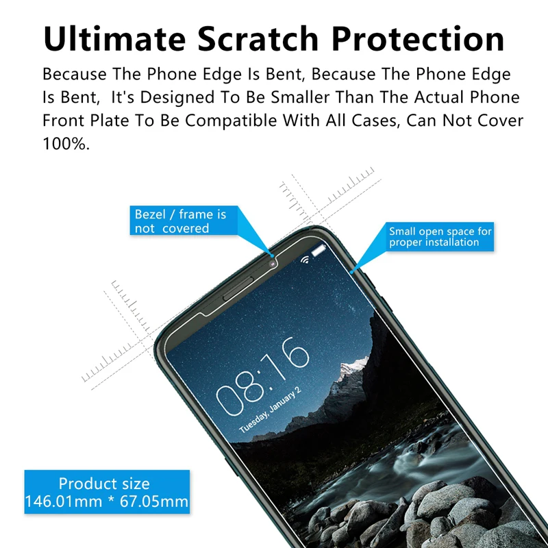 Wangcangli 2.5D премиум класса закаленное стекло для Motorola Z3 телефонная защитная пленка 0