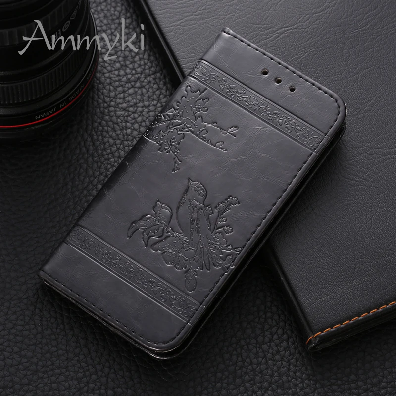 AMMYKI уникальный тонкий дизайн четырехцветный флип чехол из искусственной кожи