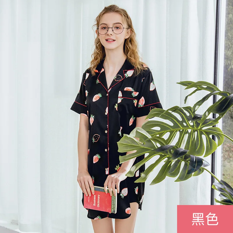 Silky Women V-Neck Robe Shirt Pajamas Sleep Sleepwear Bathrobe Casual Female Home Wear Bath Gown Nightgown Sleepshirts M-XL
