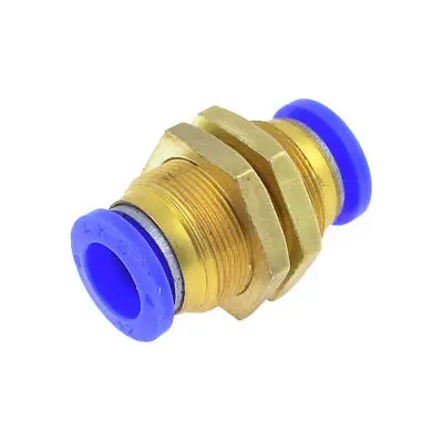 

12 мм до 12 мм порт Push Fit Труба переборка разъем пневматические воздушные фитинги