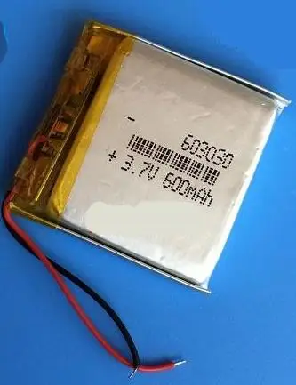 Бесплатная доставка 2 шт./лот 3 7 в 603030 600 мАч полимерная литиевая батарея для