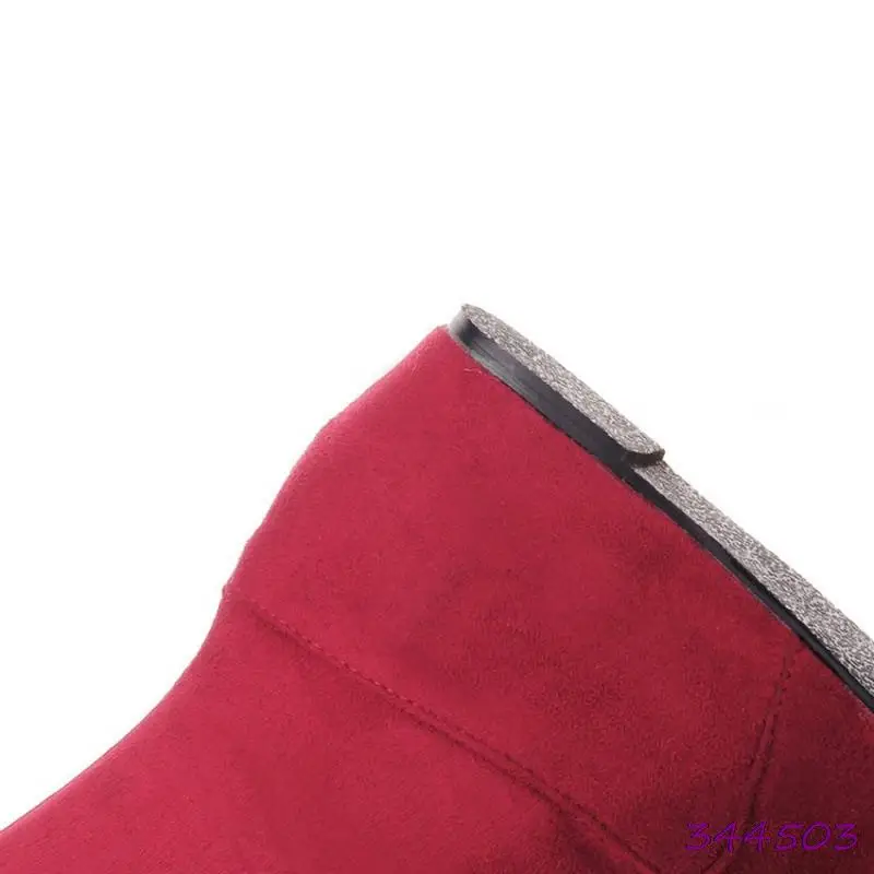 Женские сапоги на танкетке 3 см выше колен без застежки|high boots|snow bootsfashion boots |