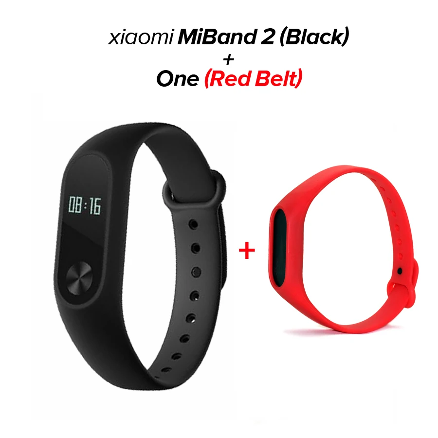 Xiaomi mi Band 2 mi band 2 фитнес-трекер монитор сердечного ритма OLED дисплей тачпад Bluetooth 4,0 для Android IOS - Цвет: -red N Film
