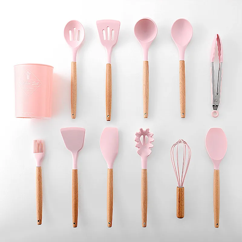 utensilio de cozinha 11/12-itens, kit cozinha, silicone, utencilios para cozinha frete gratis,ferramentas de cozinha,utensilhos de cozinha,conjunto cozinha acessórios, alça de madeira,espátula colher, concha, pinça c