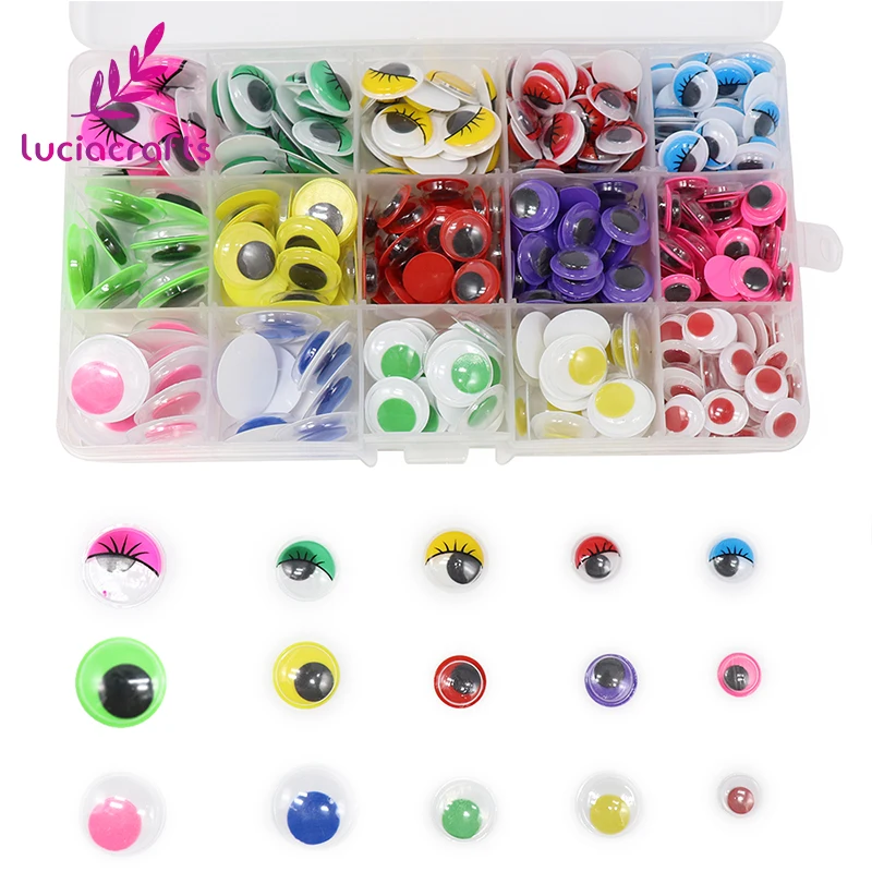 Lucia crafts 10-20 мм 350 шт./пакет без самоклеящаяся Пластик высококачественные солнцезащитные очки глаза игрушки куклы аксессуары материалы Z0101
