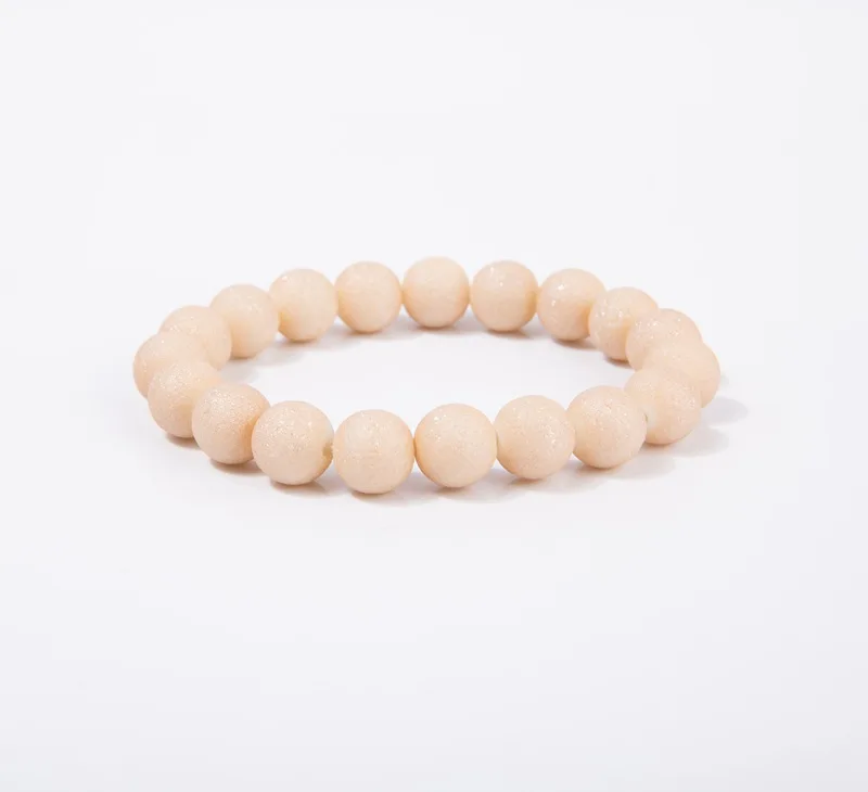 beige Модный браслет из черной лавы исцеляющий баланс бусины рейки Будды молитвенный браслет для йоги из натуральных камней женский драгоценный камень - Окраска металла: beige