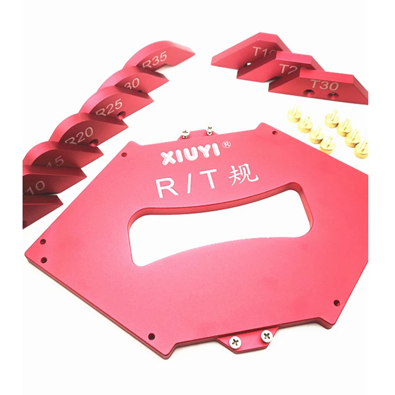 Фрезерный стол угловой джиг радиус фаски профиль набор шаблонов алюминиевый