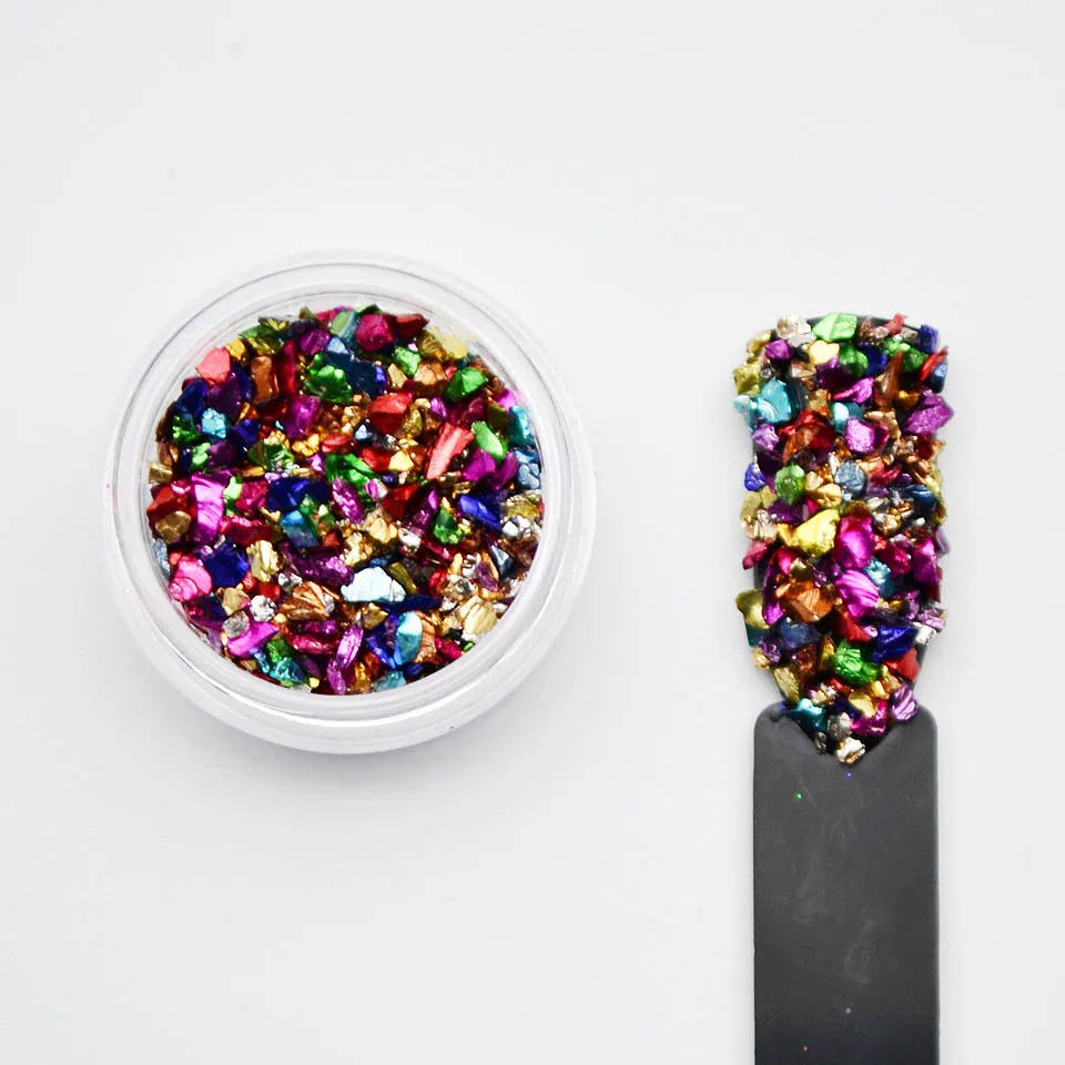 Искусство ногтей сломанное стекло стразы s для искусственные Камни нейл арта