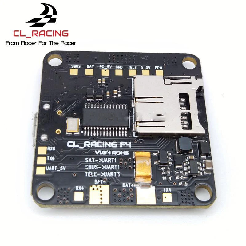 Контроллер полета CL_RACING F4 AIO с разъемом для sd карты Betaflight OSD поддержкой DSHOT ESC STM32 36x36