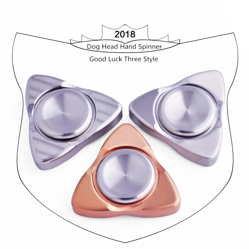 Новинка 2018 ручная вертушка Хорошая собака удачи Спиннер из нержавеющей стали