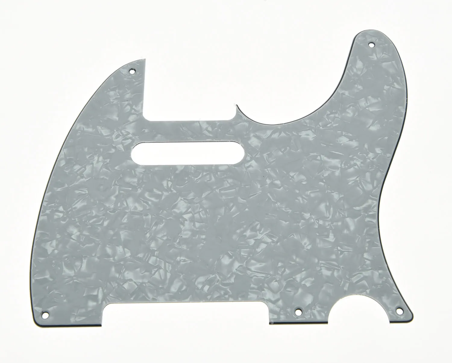 KAISH Telecaster Pickguard винтажный телегитарный стиль 5 отверстий Накладка для защиты деки с винтами различные цвета для телегитары - Цвет: White Pearl