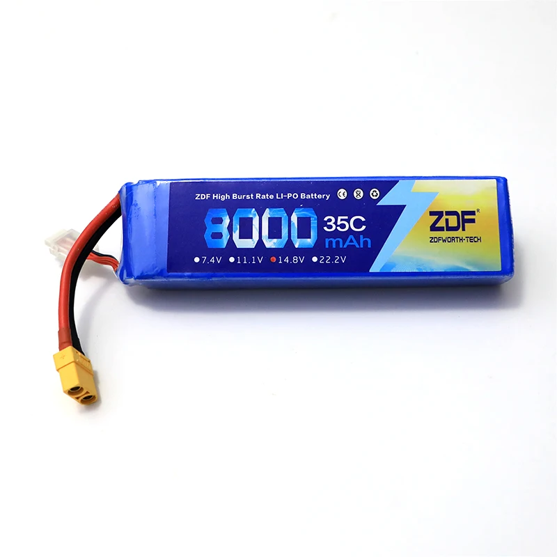 

ZDF 8000mAh Lipo Battery 7.4V 11.1V 14.8V 22.2V 35C max 70C Airplanes Drone Car RC Parts T Deans Plug 2S 4S 6S 3S Rechargeable