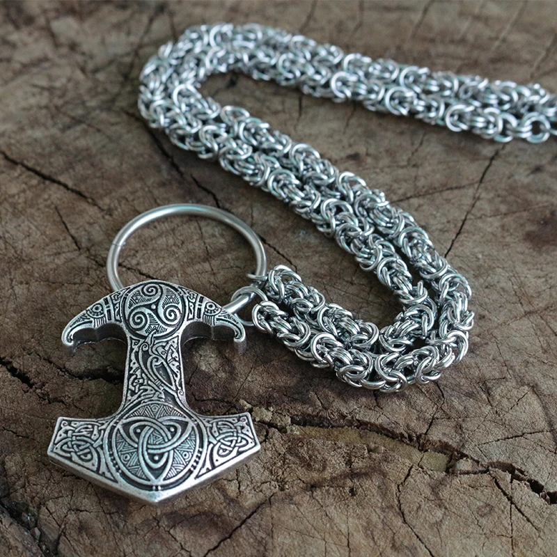Raven's Mjolnir ювелирные изделия с молотком легендарный молот тора кулоном вороном