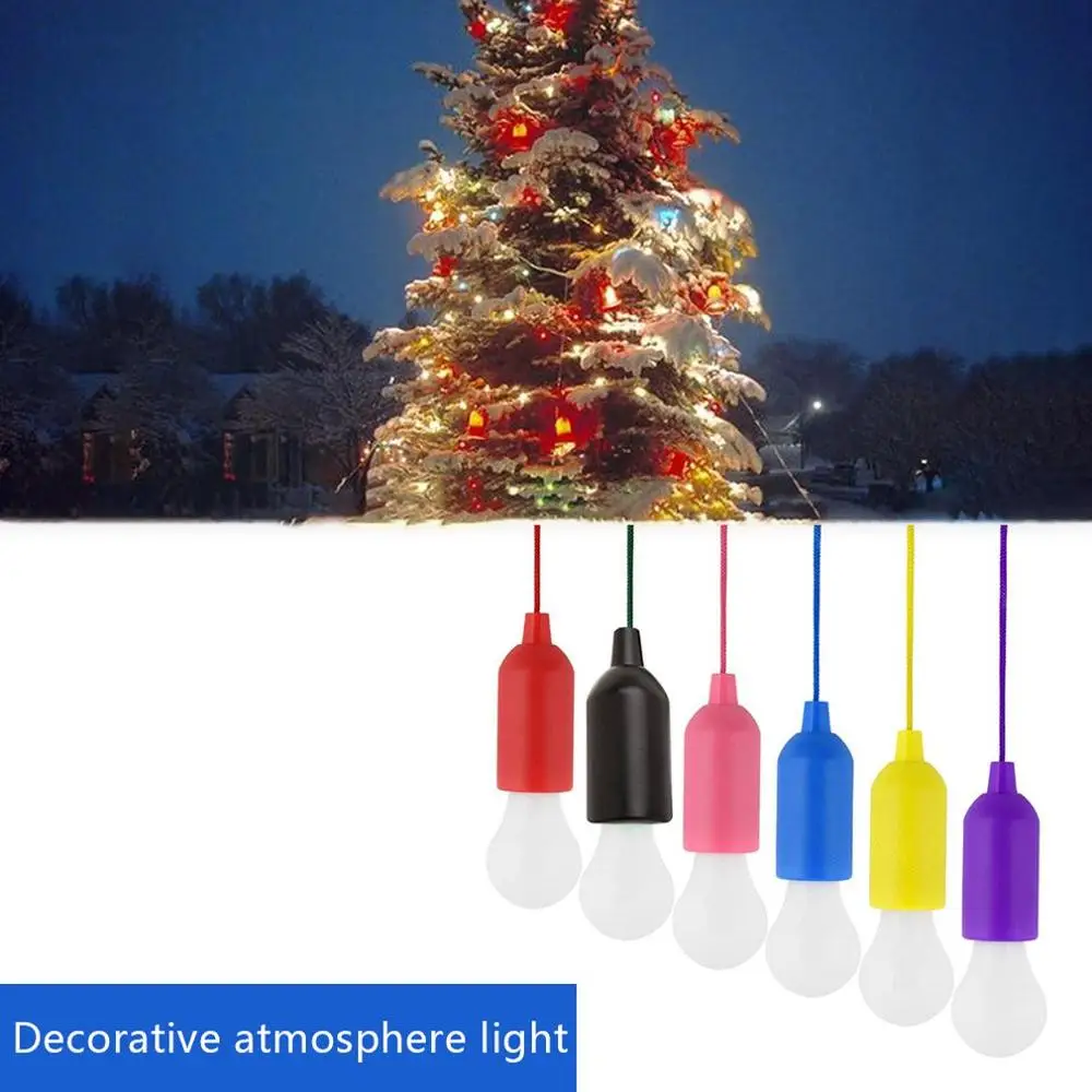 Светодиодный светильник с цветным затемнением походный Рождественское