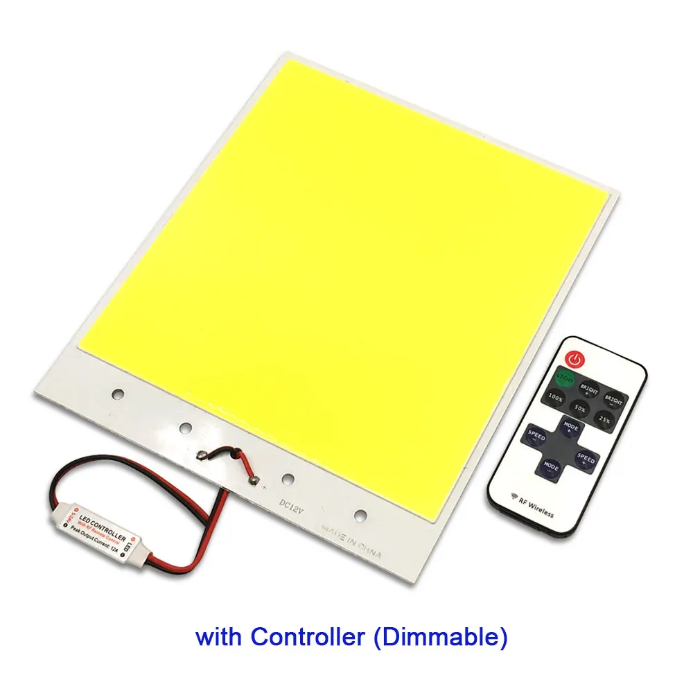 Light with Dimmer 180*210 мм Прямоугольный чип на плате светодиодный COB светильник 300 Вт супер яркий светодиодный матричный светильник источник для самостоятельного изготовления внутренних наружных ламп автомобильные лампы - Цвет: Light with Dimmer
