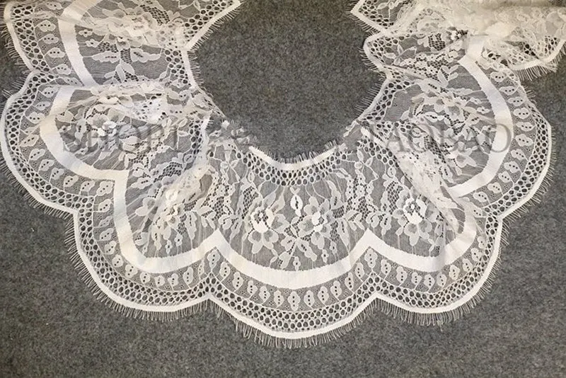 9 м/лот французский крючок цветок волнистый Белый Шитье из кружева для ремесел