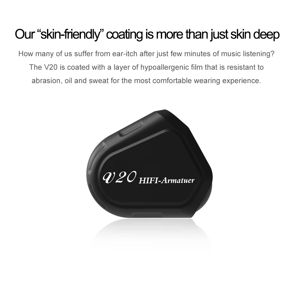 Новейший TRN V20 наушники 1DD + 1BA Гибридный HIFI DJ монитор для бега спортивный наушник