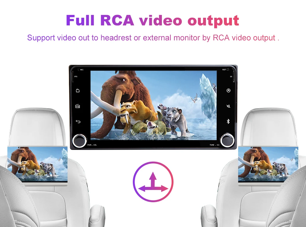 2din gps Android 9,0 Автомобильный мультимедийный плеер для Toyota Land Cruiser 100 200 Prado 120 150 Раш Corolla Hiace Yaris HiluxCar радио