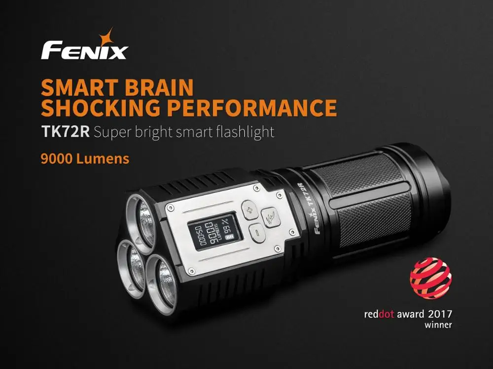 Новый переносной высокопроизводительный фонарик Fenix TK72R FenixTK72R 2018 в 7 2 мА · ч 3