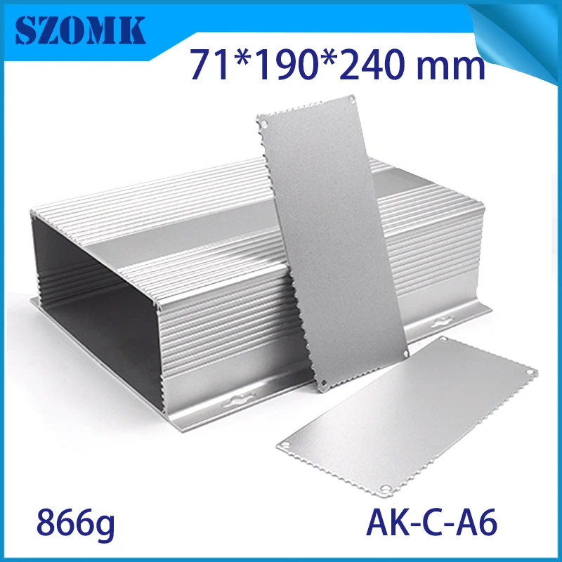 Анодированный Настенный алюминиевый корпус szomk (10 шт.) для серебристой