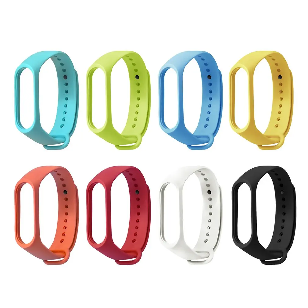 TPE Одноцветный Браслет Для Xiaomi Band 3 сменный браслет на запястье с безопасными