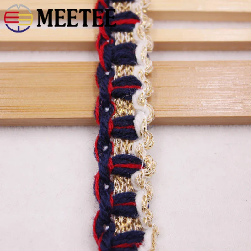 Meetee 4yards 1.8cm Ribbon Lace Trim Polyester DIY Sewing Crafts Clothing Bags Home Textile Decorative Supplies Webbing AP537 | Дом и сад