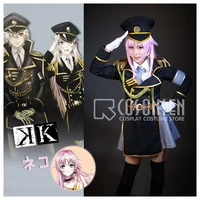 cosplayonsen k project neko spoon military uniform cosplay costume black grey color any size