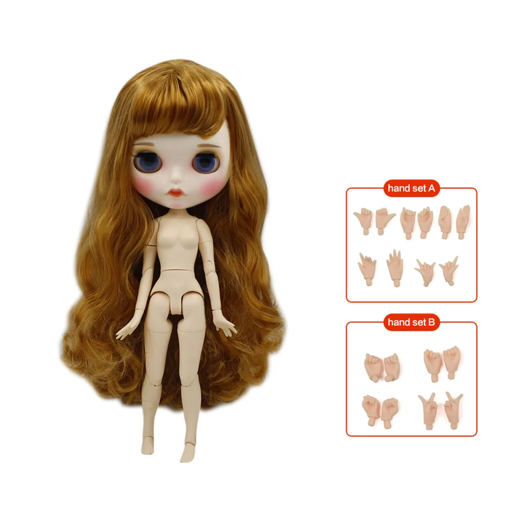 764A ICY factory blyth кукла Обнаженная соединение тела с ручным набором A& B новая матовая Лицевая панель белая кожа модные куклы подарок Специальное предложение - Цвет: 764A