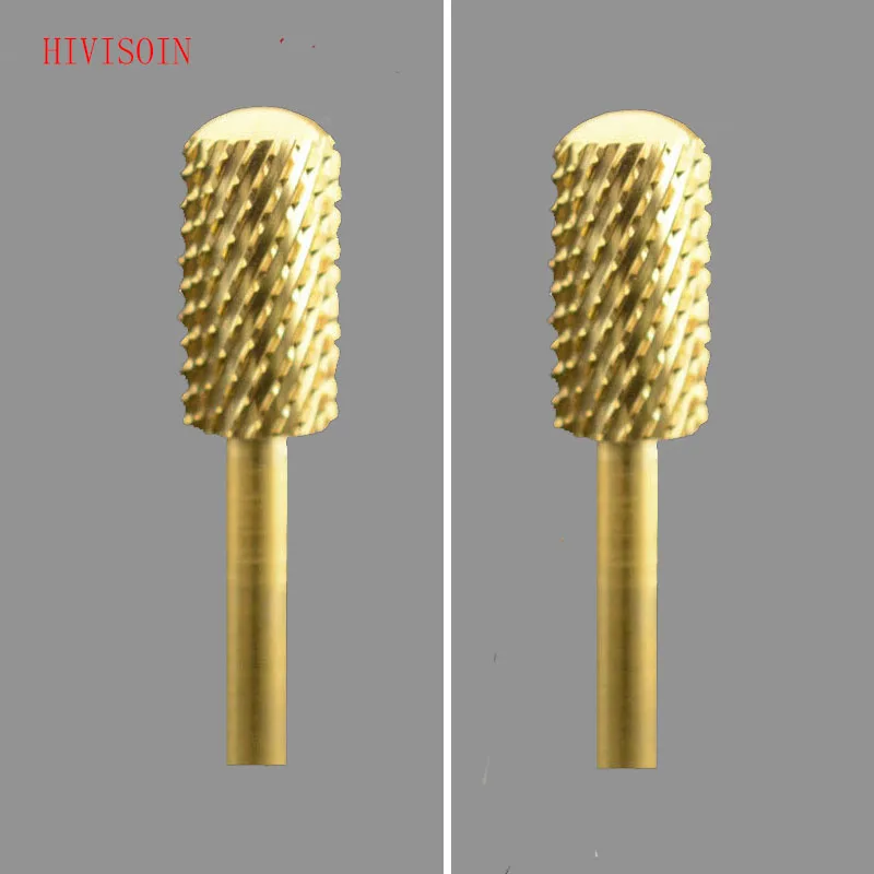 

Gold Small Barrel Smooth Top Bit - HIVISOIN Carbide Nail Drill Bit - C