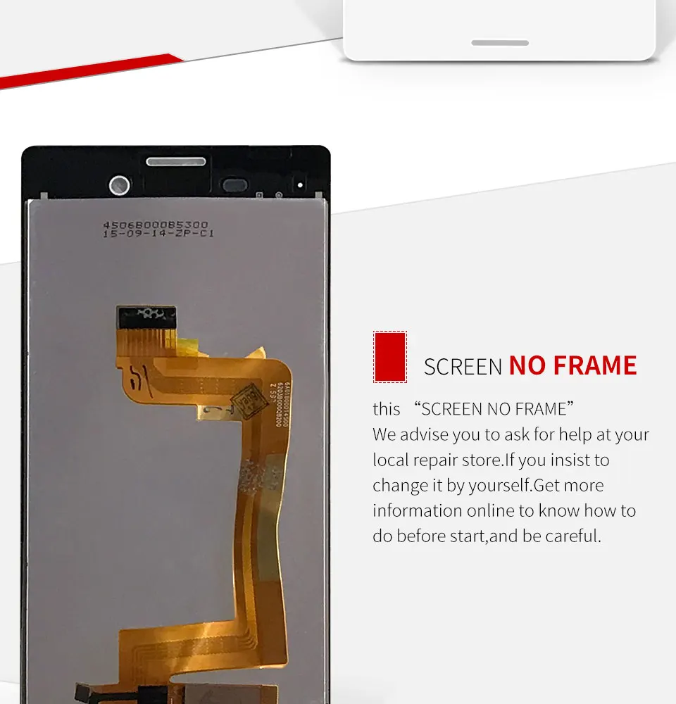 Сенсорный экран для Sony Xperia M4 Aqua E2303 E2306 E2353 E2333 E2363 ЖК-дисплей Дисплей планшета Сенсор Стекло Панель в сборе с рамкой