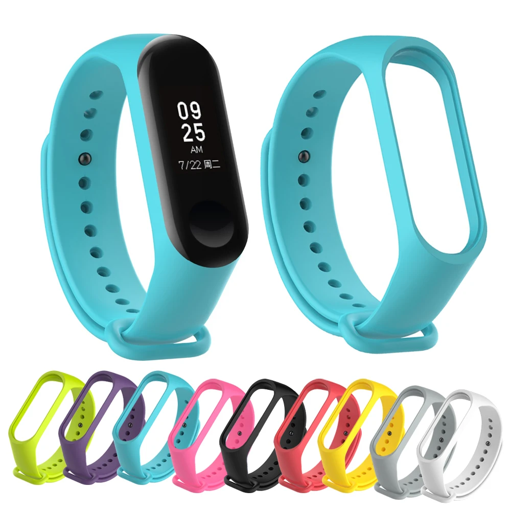 Silicone Mi Band 3 Bracelet Strap Miband Colorful Wristband Replacement Smart For xiaomi Accessories | Электроника