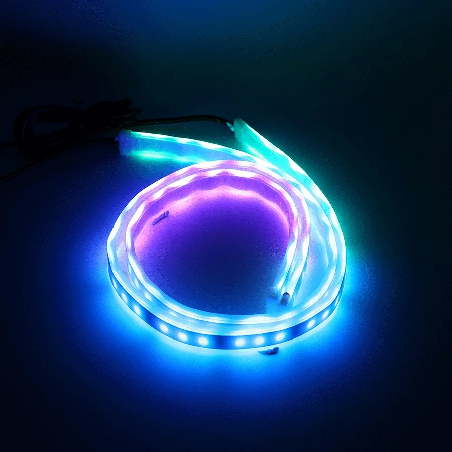 Универсальный Водонепроницаемый гибкий дневный ходовой светильник RGB 2 шт. 12 В