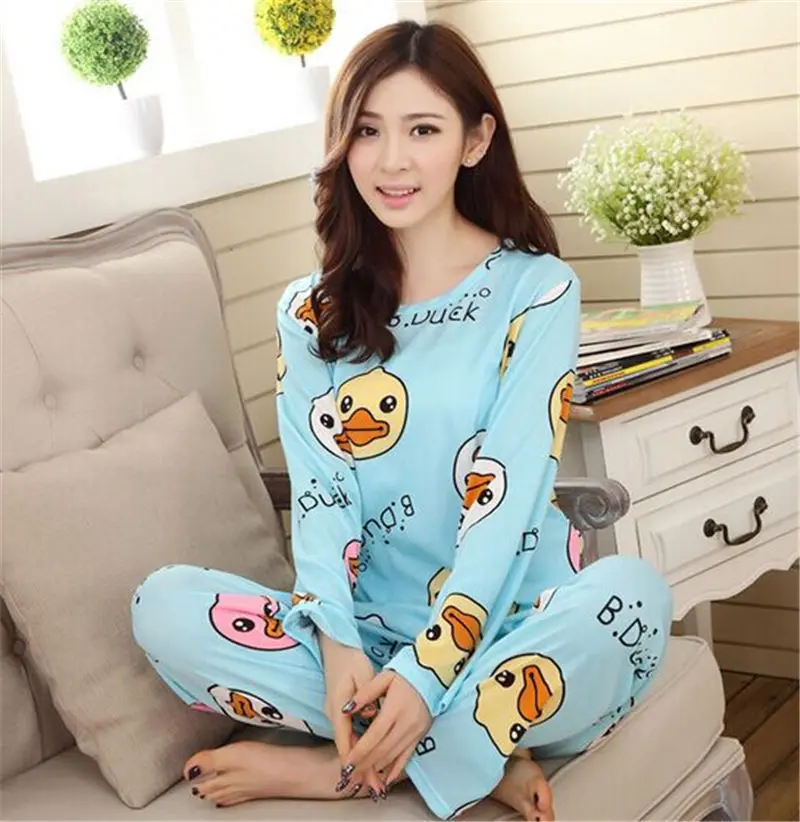 Женские пижамы с рисунком женские комплект одежды для женщин домашняя одежда