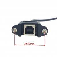 100 шт. USB 2 0 B Тип папа к женскому принтеру сканер жесткий диск удлинитель Кабель с