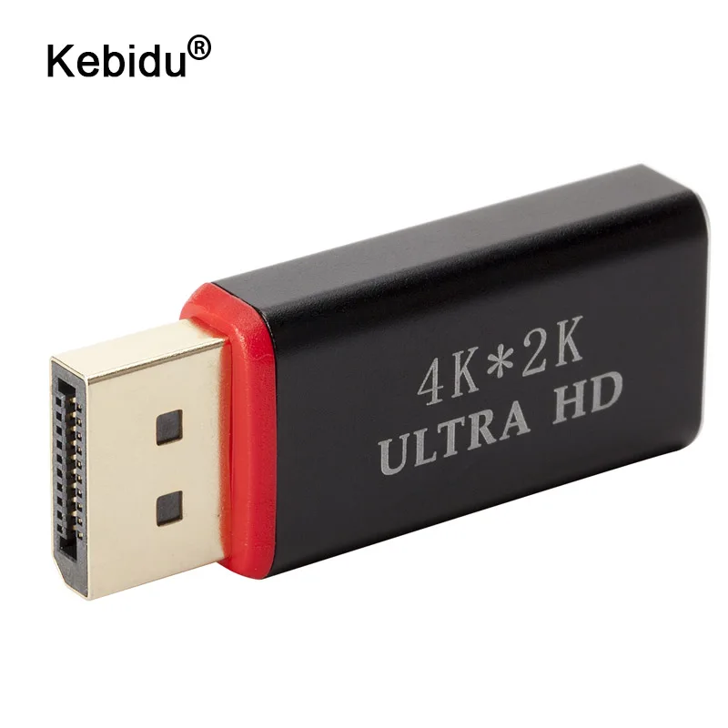 Kebidu 4K x 2K Дисплей Порты и разъёмы DP конвертер Папа мама Кабель адаптер видео аудио