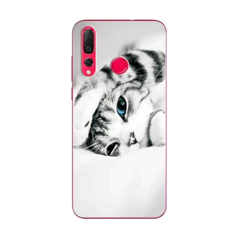 W54 Задняя крышка для huawei Nova 3 3i с изображением животных, сердечек, чехол на P Smart Plus, милый модный мягкий чехол для телефона, бампер для huawei Nova 4 3 i - Цвет: W54