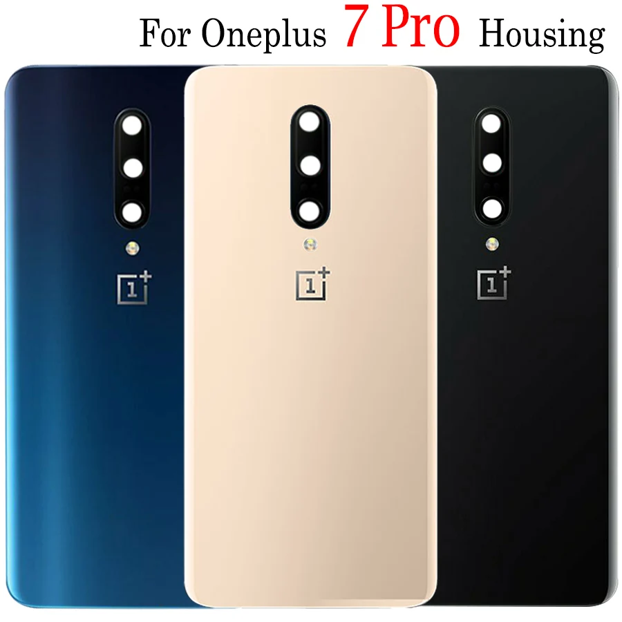Оригинальное 3D стекло для OnePlus 7 Pro задняя крышка батареи дверь заднее Oneplus 7Pro