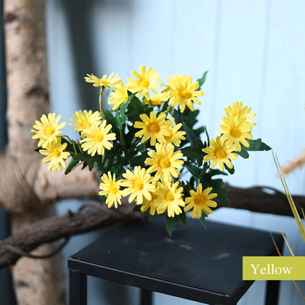 picture color Искусственный цветок ветка искусственный цветок искусственный букет Подсолнух для украшения спальни деревенский американский стиль - Цвет: picture color
